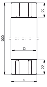 Соединительная труба Lindab MST 125/87 742